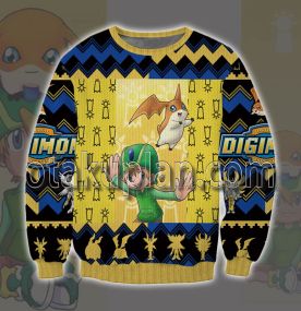 Digimon Crest of Hope Aufkleber 3D Printed Ugly Christmas Sweatshirt