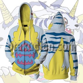 Digimon Gabumon Cosplay Zip Up Hoodie