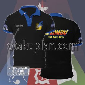 Digimon Tamers Yellow and Blue Custom Name Polo Shirt