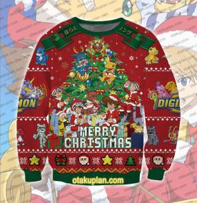 Digimon Ugly Christmas Sweatshirt