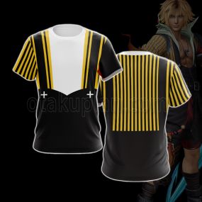 Dissidia Final Fantasy Nt Final Fantasy X Tidus Cosplay T-Shirt