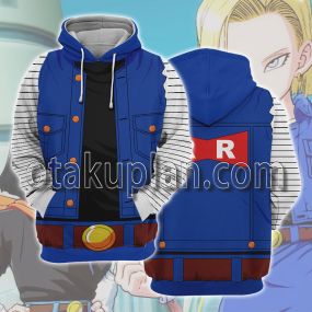 Dragon Ball Android 18 Coat Cosplay Hoodie