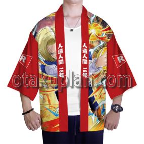Dragon Ball Android 18 Kimono Anime Cosplay Jacket