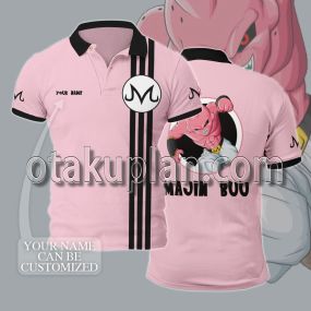 Dragon Ball Majin Buu Pink Custom Name Polo Shirt