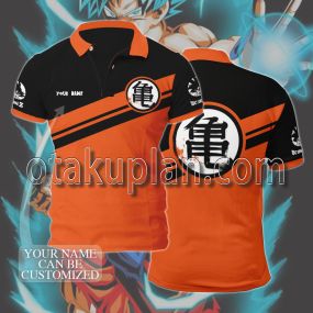Dragon Ball Z Goku Black and Pink Custom Name Polo Shirt