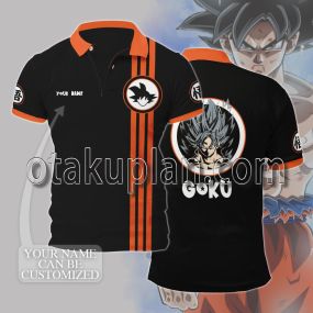 Dragon Ball Z Goku Orange Custom Name Polo Shirt