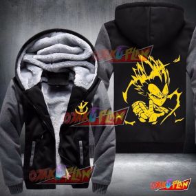 Dragon Ball Z Super Saiyan Vegeta Fleece Winter Jacket