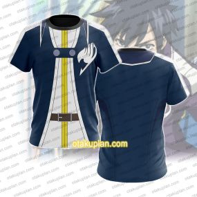 Fairy Tail Fullbuster Gray Cosplay T-shirt