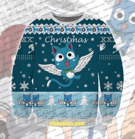 Anime Happy 3D Printed Ugly Christmas Sweatshirt