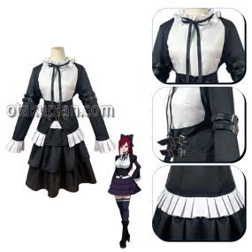 Anime Erza Scarlet Maid Cosplay Costume