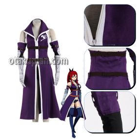 Anime Erza Scarlet Demon Fighting Martial Art Cosplay Costume