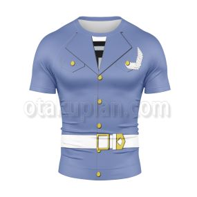 Fate Grand Fgo No Raikou Police Short Sleeve Compression Shirt