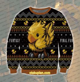 Final Fantasy Chocobo 3D Printed Ugly Christmas Sweatshirt