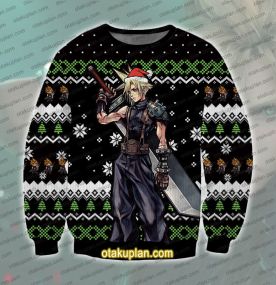 Final Fantasy Cloud Strife Ugly Christmas Sweatshirt