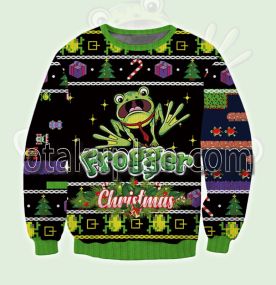 Frogger Green 3D Printed Ugly Christmas Sweatshirt