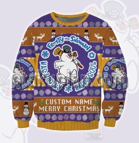Frosty The Snowman New Custom Name Ugly Christmas Sweatshirt