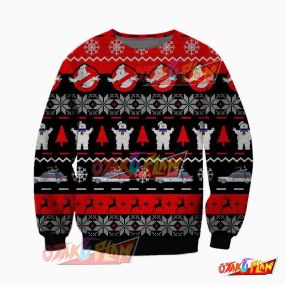 Ghostbusters 3D Print Ugly Christmas Sweatshirt V2