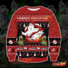 Ghostbusters 3D Print Ugly Christmas Sweatshirt V3