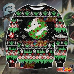 Ghostbusters 3D Print Ugly Christmas Sweatshirt