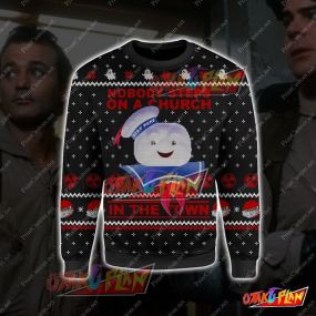 Ghostbusters Nobody 3D Print Ugly Christmas Sweatshirt