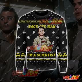 Ghostbusters Scientist 3D Print Ugly Christmas Sweatshirt