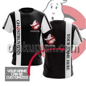 Ghostbusters White And Black Custom Name T-shirt