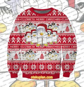 Gintama Elizabeth Family 3D Printed Ugly Christmas Sweatshirt