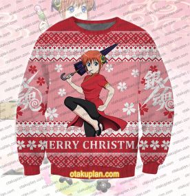 Gintama Kagura 3D Printed Ugly Christmas Sweatshirt