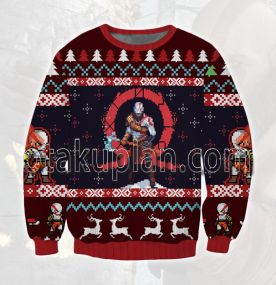 God Of War 3D Printed Ugly Christmas Sweatshirt