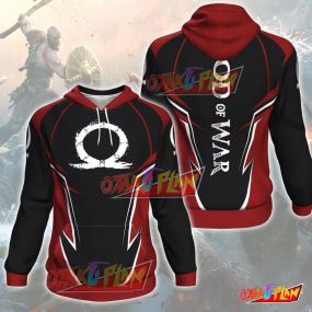 God Of War All Over Print Pullover Hoodie