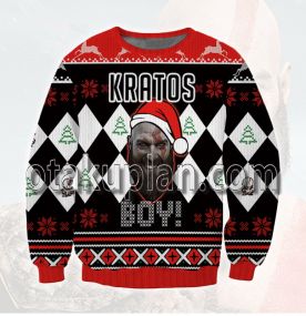 God Of War Kratos BOY 3D Printed Ugly Christmas Sweatshirt