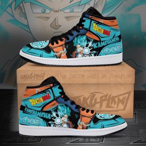 Goku Blue Kamehameha Dragon Ball Anime Sneakers Shoes
