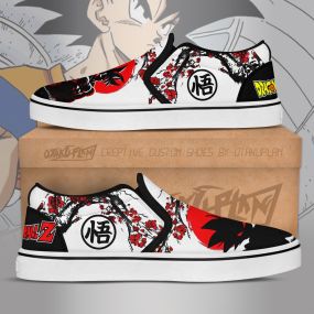 Goku Slip On Japan Style Dragon Ball Anime Sneakers Shoes