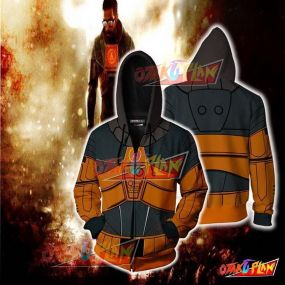 Half-Life Gordon Freeman Hoodie Cosplay Jacket Zip Up