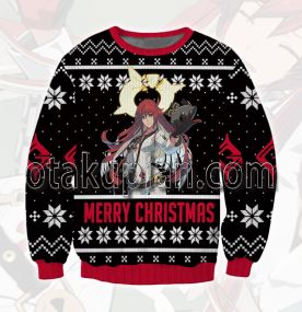 Guilty Gear Jack O Valentine 3D Printed Ugly Christmas Sweatshirt