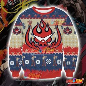 Gurren Lagann 0611 3D Print Ugly Christmas Sweatshirt