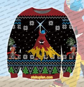 Gurren Lagann Kamina 3D Printed Ugly Christmas Sweatshirt