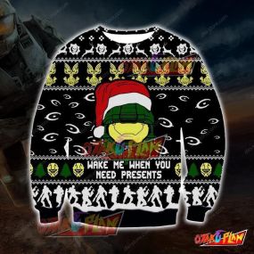 Halo 3D Print Ugly Christmas Sweatshirt