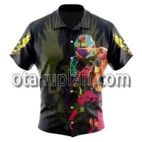 Halo Master Chief Button Up Hawaiian Shirt