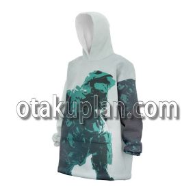 Halo Master Chief Pattern Graphic Style Snug Oversized Blanket Hoodie