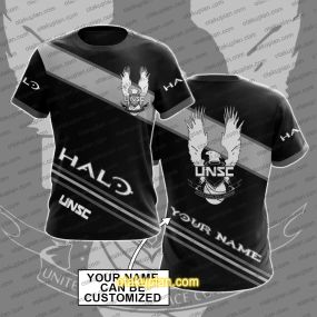 Halo UNSC Custom Name T-shirt V3