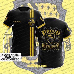 Harry Potter Hufflepuff Custom Name T-shirt