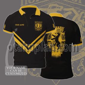 Harry Potter Hufflepuff Yellow Custom Name Polo Shirt