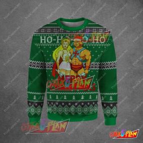 He-Man Ho Ho 3D Print Ugly Christmas Sweatshirt