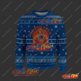 He-Man Lift Bro 3D Print Ugly Christmas Sweatshirt