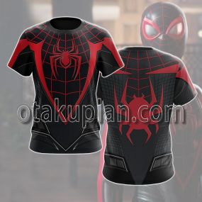 Insomniac Spiderman 2 Miles Morales Cosplay T-shirt