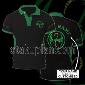 Iron Fist Green Custom Name Polo Shirt