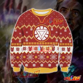 Iron Man 3D Print Ugly Christmas Sweatshirt