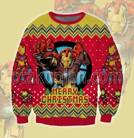 Iron Man 3d Printed Ugly Christmas Sweatshirt