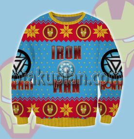 Iron Man Logo 3d Printed Ugly Christmas Sweatshirt